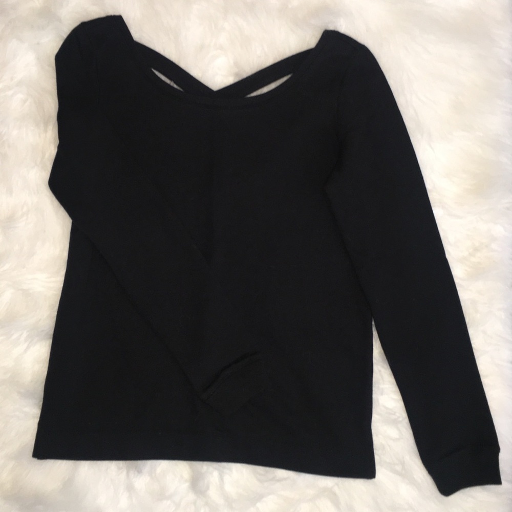 American eagle open back sweater